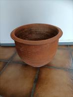 Terracotta buiten planten pot., Gebruikt, Rond, Ophalen of Verzenden, Minder dan 25 cm
