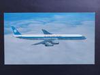 Grote ansichtkaart getekende KLM Douglas DC-8-63 (A187), Verzamelen, Luchtvaart en Vliegtuigspotten, Ophalen of Verzenden, Zo goed als nieuw