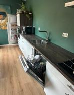 STUNTPRIJS! RECHTE HOOGGLANS KEUKEN 5,14M+APPARATUUR, Huis en Inrichting, Ophalen, Wit, Enkelwandige keuken, Hout