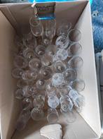 80 Verschillende Champagneglazen, Glas of Glazen, Gebruikt, Ophalen of Verzenden, Glas