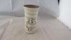 mooie vaas met tekening van uil, Gebruikt, Overige kleuren, Aardewerk of Porselein, Ophalen of Verzenden