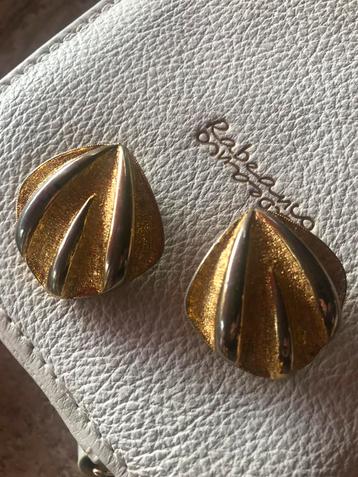 Vintage Oorbellen Schelp Goud Zilver Clips! beschikbaar voor biedingen