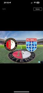 Feyenoord - pec Zwolle 5-5 aanvang 20.00 uur 2 zitplaatsen, Seizoenskaart, Eén persoon