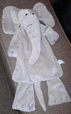 Difrax grijs velours olifant elliot, groot model., Ophalen of Verzenden, Zo goed als nieuw, Olifant