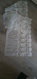 Vitrage Gordijn met Kant - 193cm breed, 50cm hoog, Huis en Inrichting, Gebruikt, 150 tot 200 cm, Ophalen of Verzenden, Minder dan 100 cm