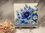 Knutsel servet Delfts blauw divers bloemen decoupage 502, Ophalen of Verzenden, Nieuw, Materiaal