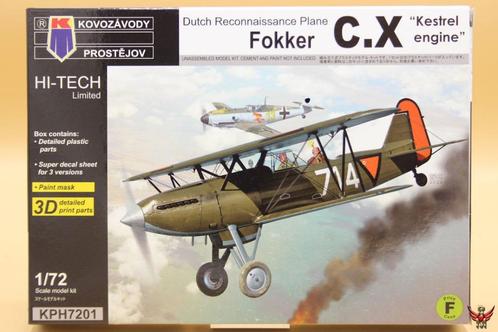 Kovozávody Prostějov 1/72 Dutch Reconnaissance Plane Fokker, Hobby en Vrije tijd, Modelbouw | Vliegtuigen en Helikopters, Nieuw