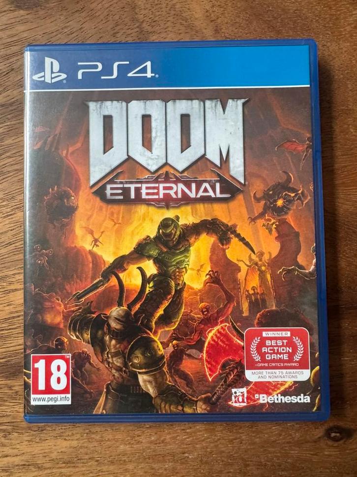 Doom Eternal PS4, Spelcomputers en Games, Games | Sony PlayStation 4, Zo goed als nieuw, Shooter, 1 speler, Vanaf 18 jaar, Ophalen of Verzenden