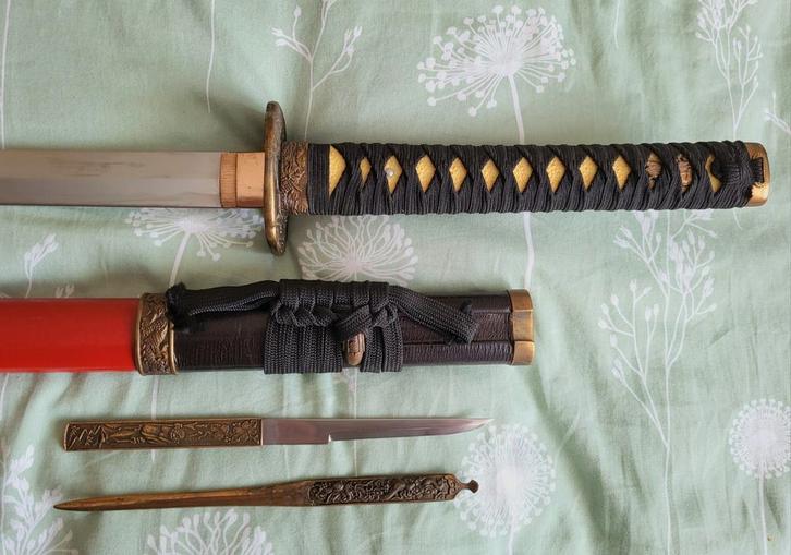 Zéér mooie Japanese Katana Samurai Zwaard Compleet origineel, Verzamelen, Militaria | Algemeen, Overige soorten, Zwaard of Sabel