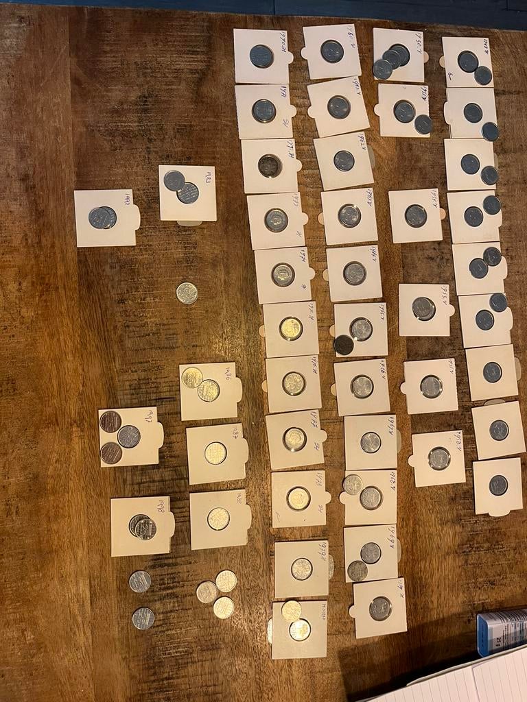 Kwartjes van veel jaartallen kijk beschrijving, Ophalen of Verzenden, Nederland, Munten