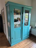 Grenen Schoolkast boekenkast vitrinekast 211x150 cm, Huis en Inrichting, Ophalen, Gebruikt, 200 cm of meer, 150 tot 200 cm