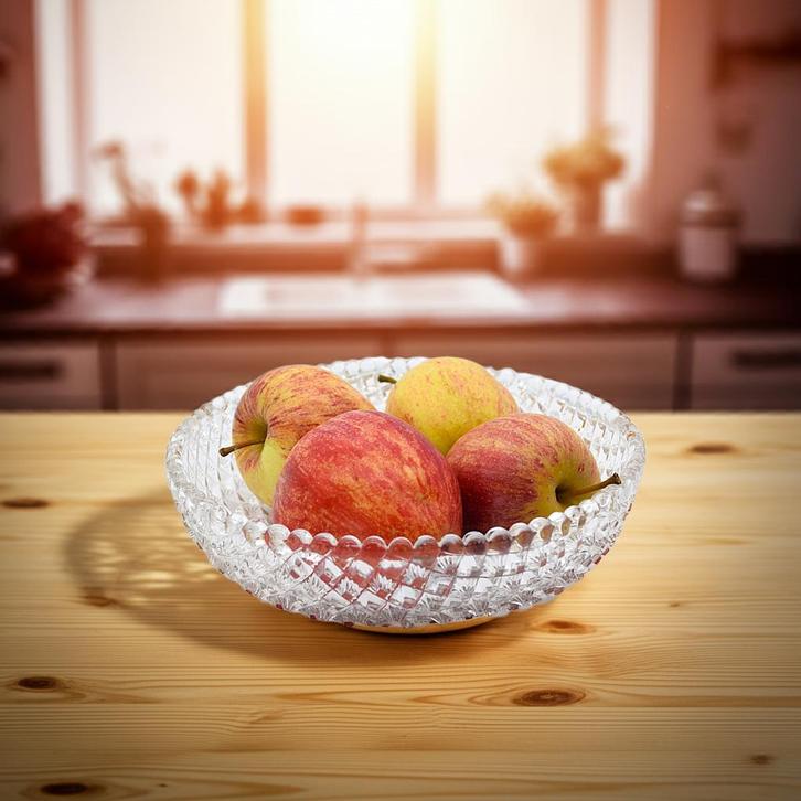 Vintage Kom met Sterpatroon – Handgeslepen Glaswerk- 00306, Huis en Inrichting, Keuken | Keukenelementen, Zo goed als nieuw, Minder dan 100 cm