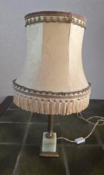 Antieke/brocante lamp met marmeren voet, Antiek en Kunst, Ophalen of Verzenden