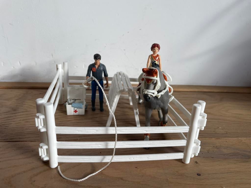 Schleich paard met toebehoren., Verzamelen, Speelgoed, Zo goed als nieuw, Ophalen of Verzenden