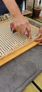 Thonet Cesca stoel rotan webbing herstel vervangen repareren, Riet of Rotan, Gebruikt, Overige kleuren, Ophalen of Verzenden
