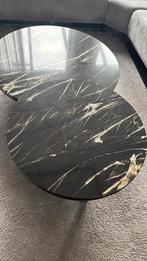 Salontafel twee tafels graniet natuursteen tafelblad, Ophalen, Rond, 50 tot 100 cm, Zo goed als nieuw