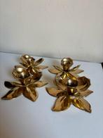 Messing kandelaar lotus bloem prijs per stuk, Ophalen of Verzenden