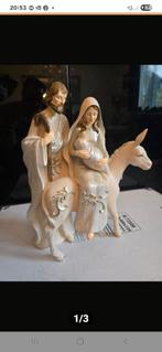 Jozef en Maria op ezel
32 cm hoog, Diversen, Kerst, Ophalen of Verzenden