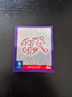 Topps Euro 2024 Switserland logo purple paralel, SUI1, Ophalen of Verzenden, Nieuw, Sticker