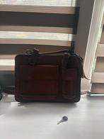 Vintage leren tas, Ophalen of Verzenden, Zo goed als nieuw, Bruin, Leer