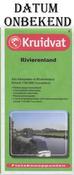 pl40 - Plattegrond / / fietskaart Rivierenland ( Kruidvat ), Gelezen, Ophalen of Verzenden, Landkaart, 1800 tot 2000