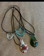 glazen ketting, Blauw, Ophalen of Verzenden, Zo goed als nieuw, Overige materialen