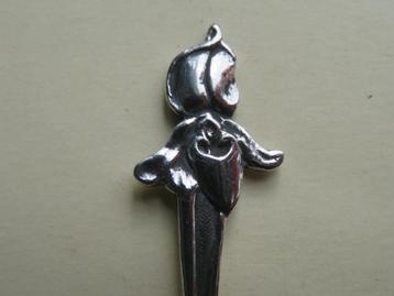 Verzilverd Keltum lepeltje Venusschoentje / bloem beschikbaar voor biedingen