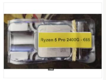 Tray!, AMD Ryzen 5 Pro 2400G With Radeon Vega 11 iGPU, €65.- beschikbaar voor biedingen