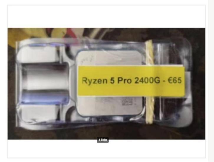 Tray!, AMD Ryzen 5 Pro 2400G With Radeon Vega 11 iGPU, €65.-, Computers en Software, Processors, Zo goed als nieuw, 4-core, 3 tot 4 Ghz