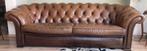 Leren chesterfield bank, Ophalen, Gebruikt, 75 tot 100 cm, 200 tot 250 cm