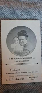 Prinses Juliana Postmap  reclame, Ophalen of Verzenden, Gebruikt, Nederland, Kaart, Foto of Prent