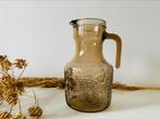 Vintage Italiaanse waterkan rookglas, Glas of Glazen, Ophalen of Verzenden, Overige stijlen, Glas