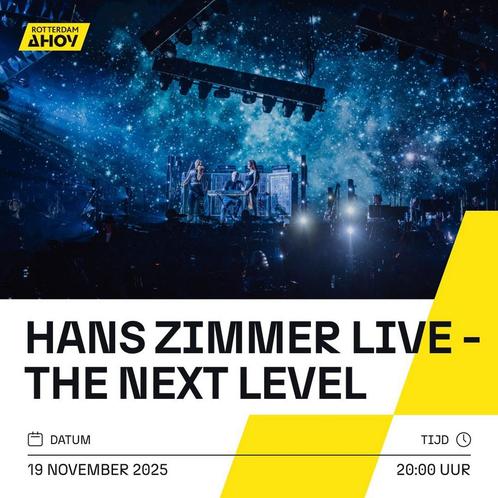 3 Tickets voor Hans Zinmer The Next Level, Tickets en Kaartjes, Concerten | Klassiek, Drie personen of meer, November, Instrumentaal
