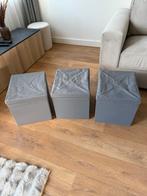 3 grijze Drona bakken met deksels voor een IKEA Kallax kast, Huis en Inrichting, Ophalen, 25 tot 50 cm, 50 tot 100 cm, Minder dan 100 cm