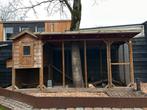 Royale grote volière kippenhok, inclusief nachthok, Dieren en Toebehoren, Ophalen of Verzenden, Zo goed als nieuw, Hout, Overige typen