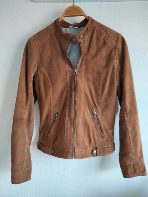 Suède jasje Street One  cognac kleur mt.36, Kleding | Dames, Jassen | Zomer, Zo goed als nieuw, Maat 36 (S), Bruin, Verzenden
