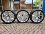 3x Porsche 22'' velg+band aangeboden (1x schade velg), Ophalen, Gebruikt, Banden en Velgen, Overige maten