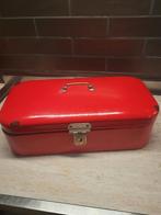 Vintage Emaille Broodtrommel - Rood, Huis en Inrichting, Ophalen, Minder dan 50 cm, Gebruikt, Minder dan 50 cm