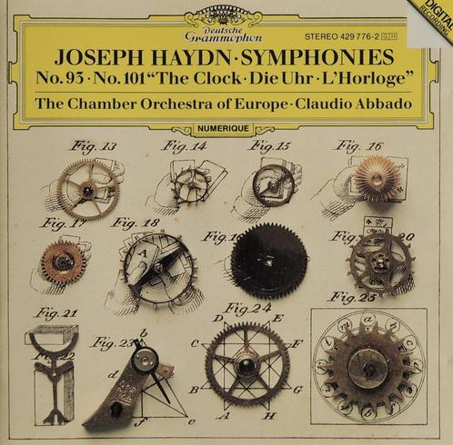 Haydn / 93 & 101 - Abbado - Deutsche Grammophon - 1990 - DDD, Cd's en Dvd's, Cd's | Klassiek, Zo goed als nieuw, Orkest of Ballet