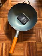 Yosukata carbon steel wok pan, 34.29cm, Ophalen, Nieuw, Wok
