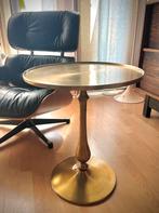 Prachtig goud kleurig Loods5 bijzet tafel rond messing look, 45 tot 60 cm, Minder dan 55 cm, Metaal of Aluminium, Rond