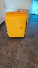 American Tourister Soundbox Spinner 67 Expandable geel, Sieraden, Tassen en Uiterlijk, Koffers, Hard kunststof, 45 tot 55 cm, Zo goed als nieuw