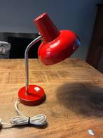 Vintage rode bureaulamp tafellamp met verstelbare  Gooseneck, Ophalen of Verzenden, Zo goed als nieuw, Minder dan 50 cm