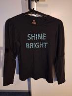 Zwart shirt met glitters - Shine Bright!, Ophalen of Verzenden
