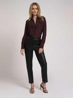 Zwarte Lange Leren Broek - Fifth House * Mt. 38 / 40 *, Maat 38/40 (M), Zwart, Ophalen of Verzenden, Zo goed als nieuw