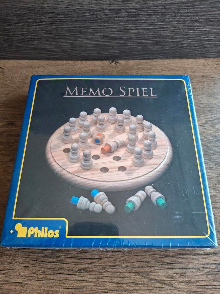 Dit is het Philos Memo Spel, een geheugenspel., Hobby en Vrije tijd, Gezelschapsspellen | Bordspellen, Nieuw, Ophalen of Verzenden