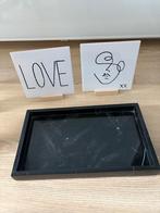 Plateau marmer zwart, Ophalen, Gebruikt, Rechthoekig, Overige materialen