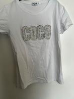 Witte T-shirt met logo COCO in de maat S/M, Kleding | Dames, T-shirts, Miss Charm, Wit, Zo goed als nieuw, Maat 36 (S)