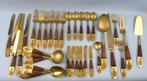 Messing bestek Boeddha Thailand 38 delig, Antiek en Kunst, Antiek | Bestek, Ophalen of Verzenden