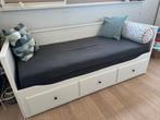 Ikea Hemnes Bedbank wit met 2 nieuwe stevige matrassen zgan, Ophalen, Wit, Tweepersoons, Zo goed als nieuw